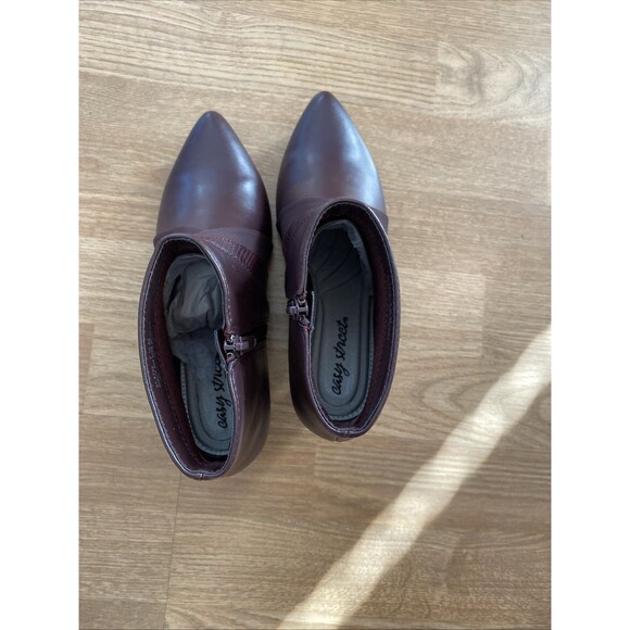 Easy Street Falcon Women's Ankle Boots Size 7.5 Red Burgundy Dress Booties - Picture 11 of 16